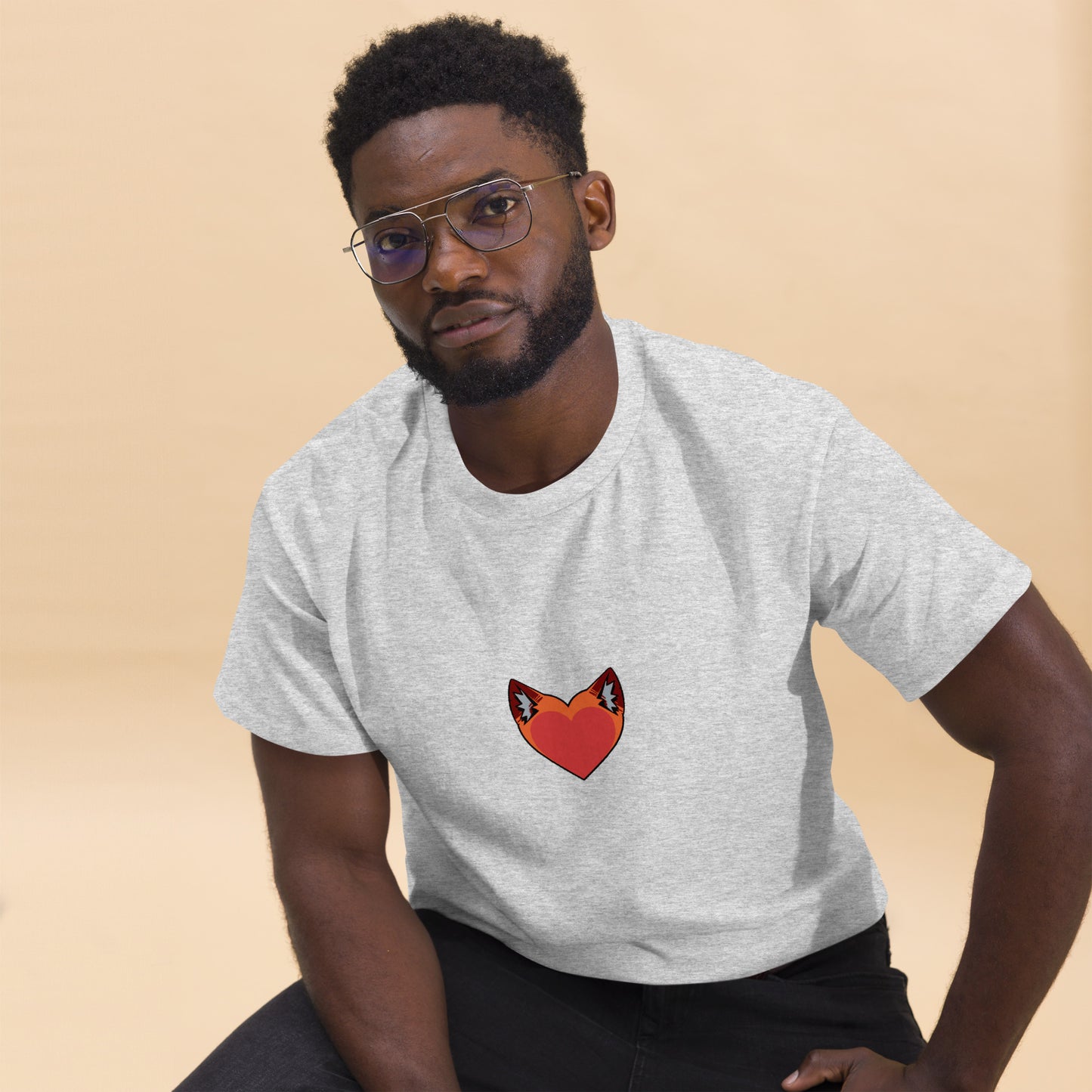 Foxy Heart Men's classic tee