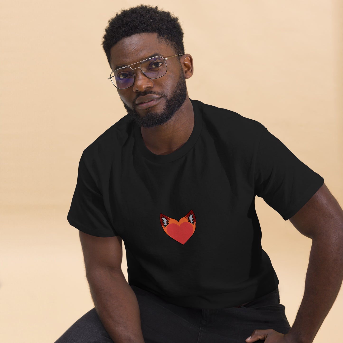 Foxy Heart Men's classic tee