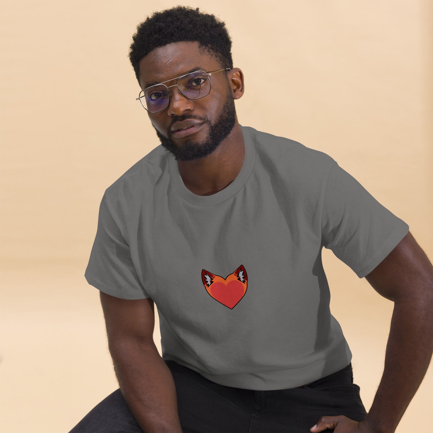 Foxy Heart Men's classic tee