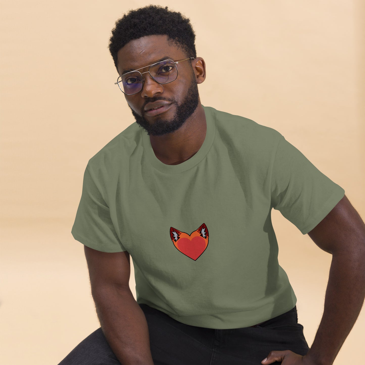 Foxy Heart Men's classic tee