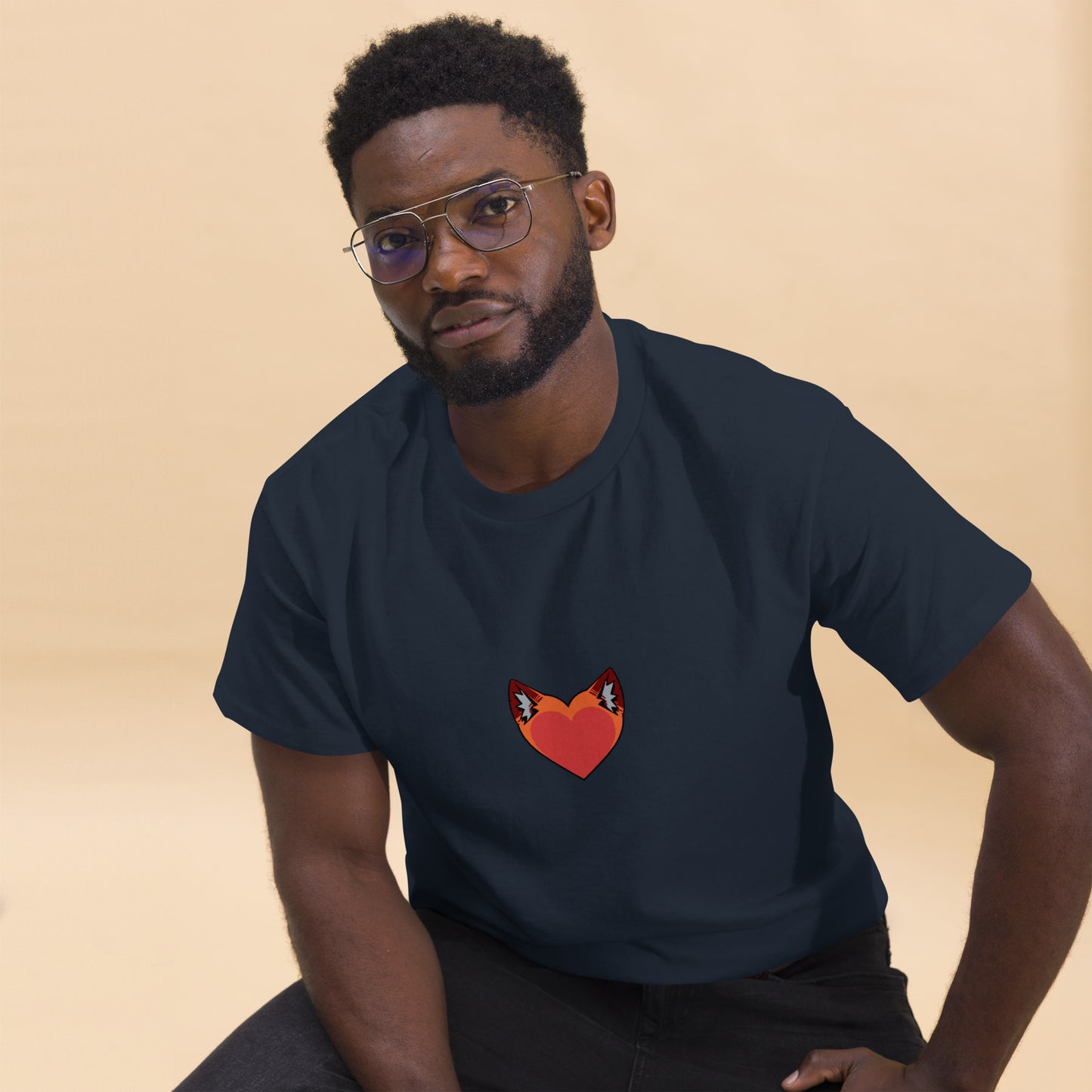 Foxy Heart Men's classic tee