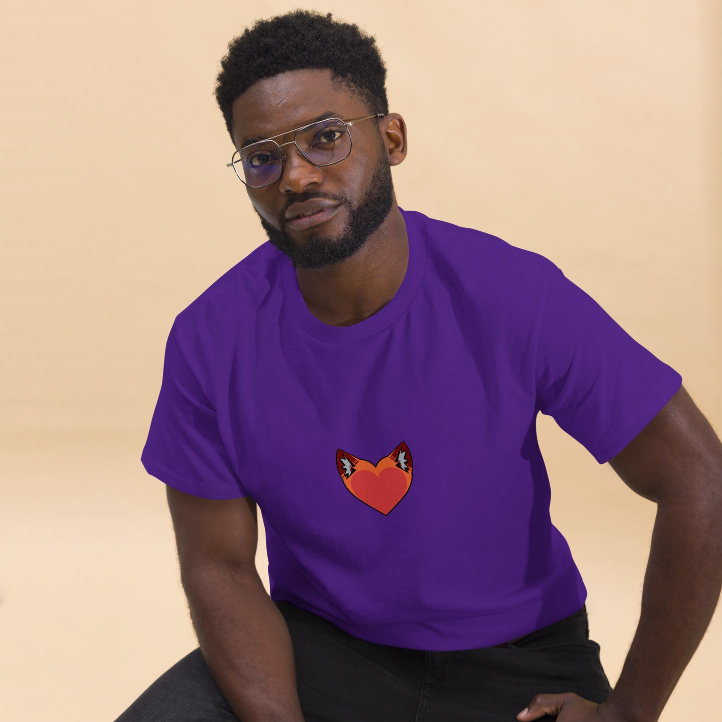 Foxy Heart Men's classic tee