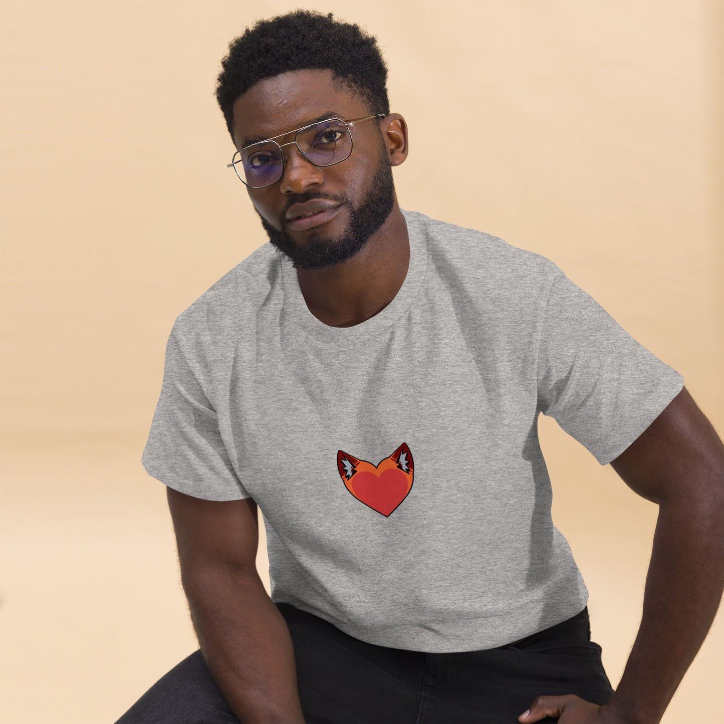 Foxy Heart Men's classic tee