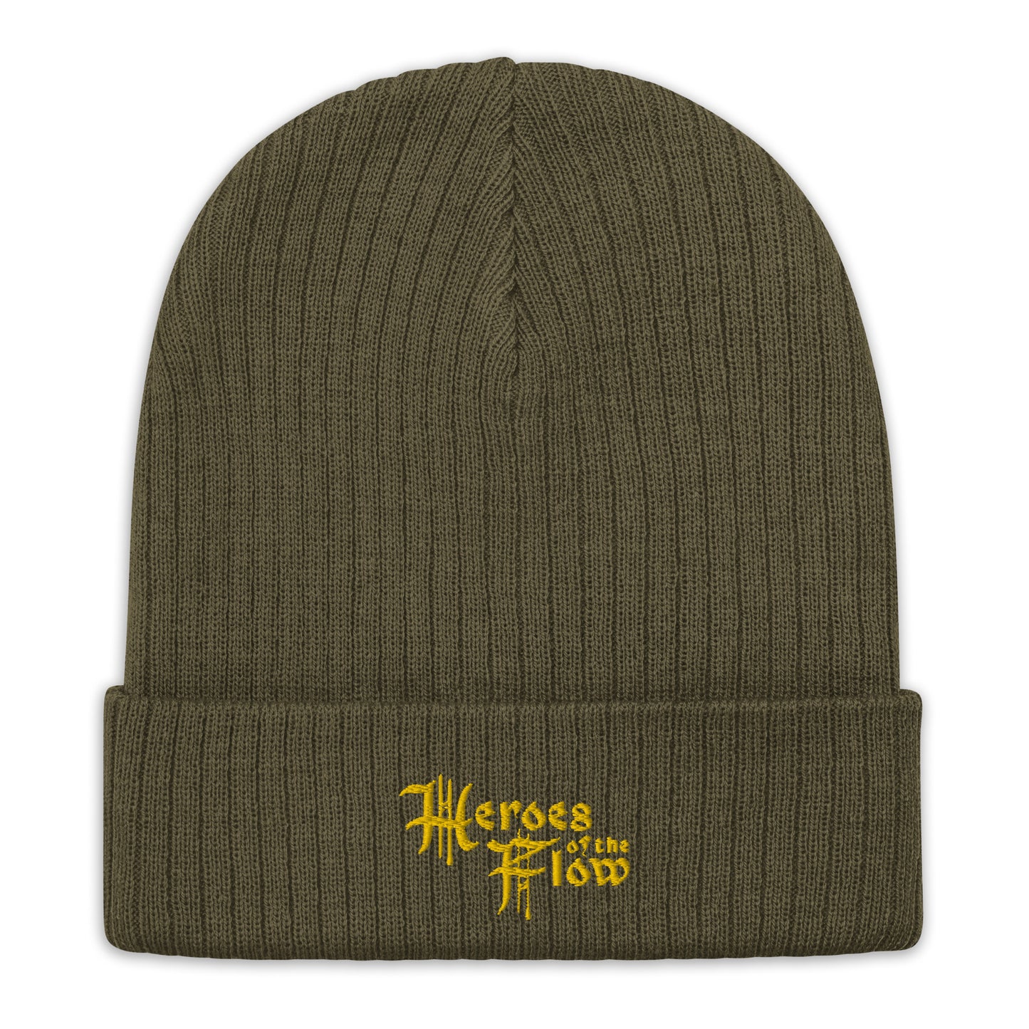 Heroes of the Flow Logo Ribbed knit beanie