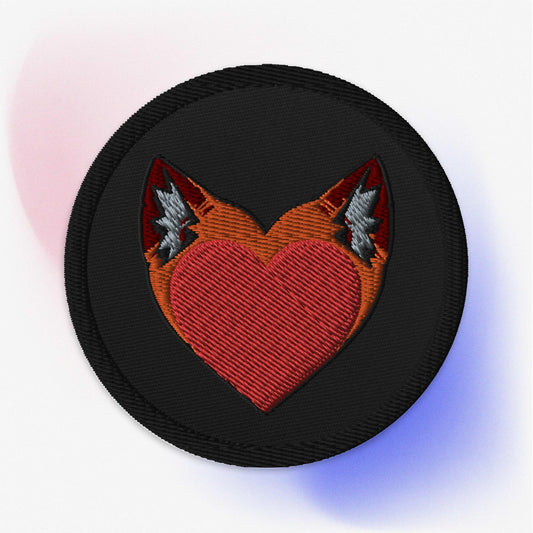 Foxy Heart Embroidered patch