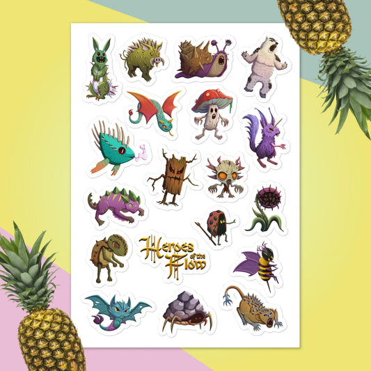 Heroes of the Flow Minions Sticker Sheet Part 1