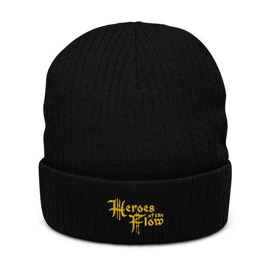 Heroes of the Flow Logo Ribbed knit beanie