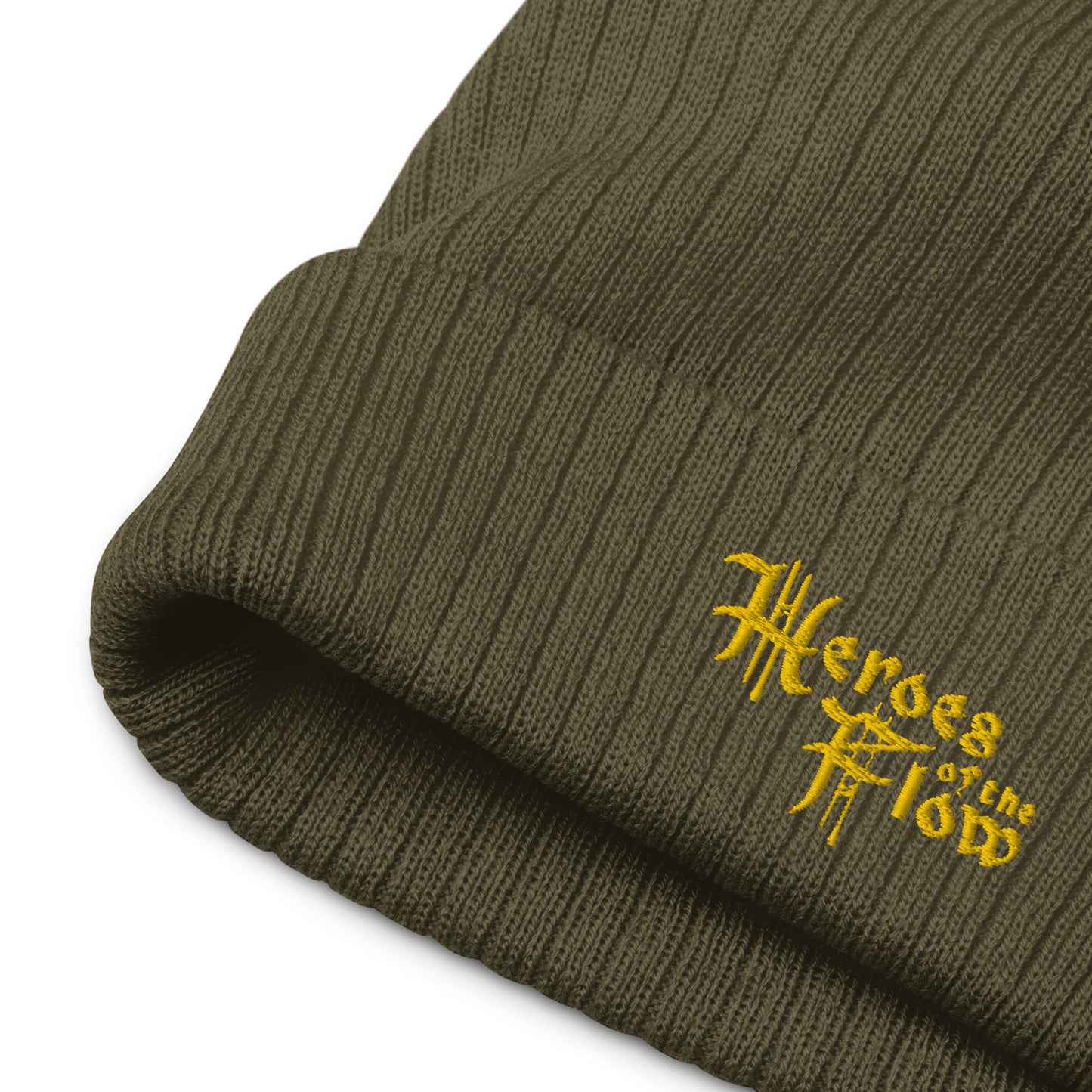Heroes of the Flow Logo Ribbed knit beanie